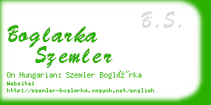 boglarka szemler business card